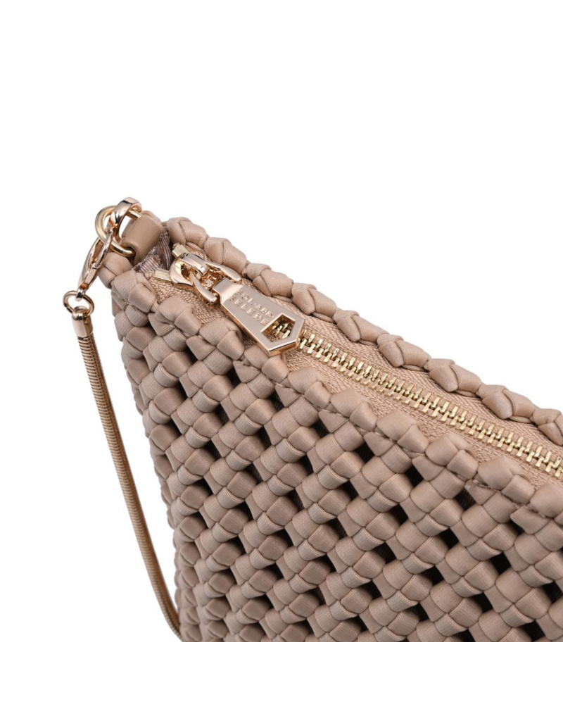 SOL & SELENE Eclipse Clutch in Nude