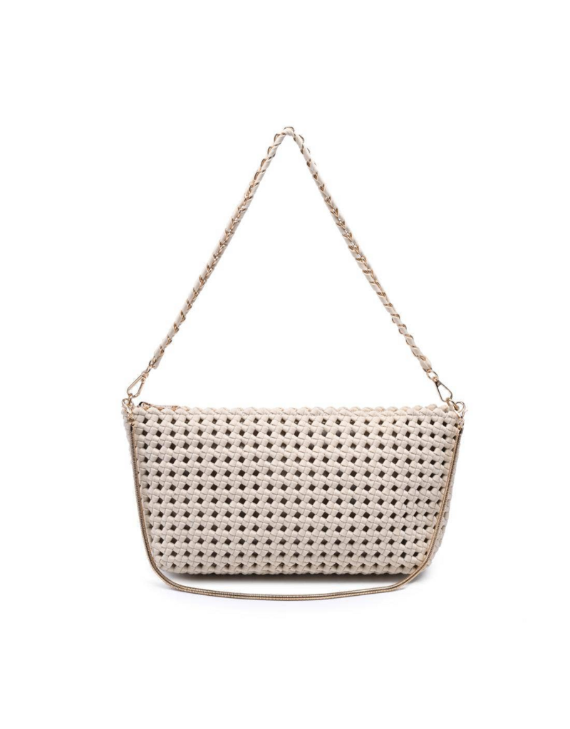 SOL & SELENE Eclipse Clutch in Cream