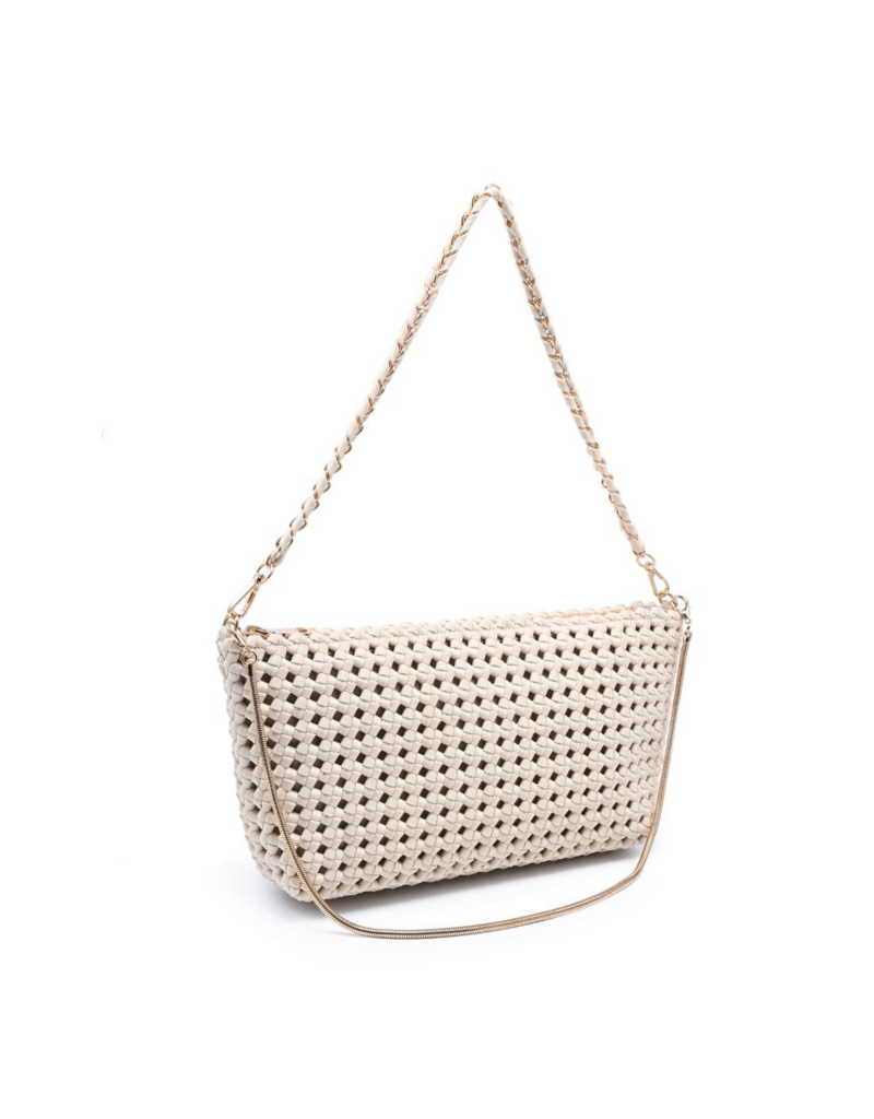 SOL & SELENE Eclipse Clutch in Cream