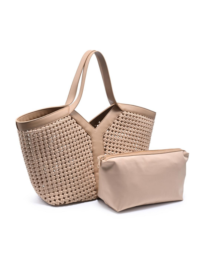 SOL & SELENE Calypso Tote in Nude