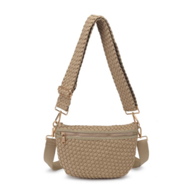 SOL & SELENE Ethereal Woven Sustainable Crossbody in Sage