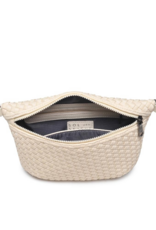 SOL & SELENE Ethereal Woven Neoprene Crossbody in Cream