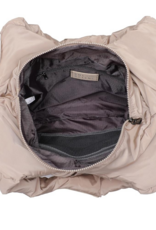 SOL & SELENE Illumine Woven Nylon Tote in Nude