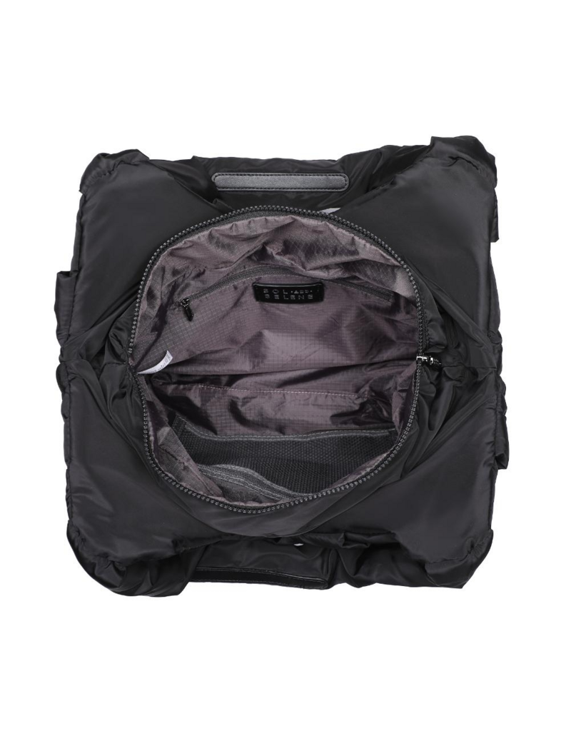 SOL & SELENE Illumine Woven Nylon Tote in Black