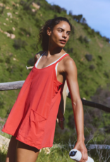 FREE PEOPLE MOVEMENT Hot Shot Mini Dress in Grapefruit