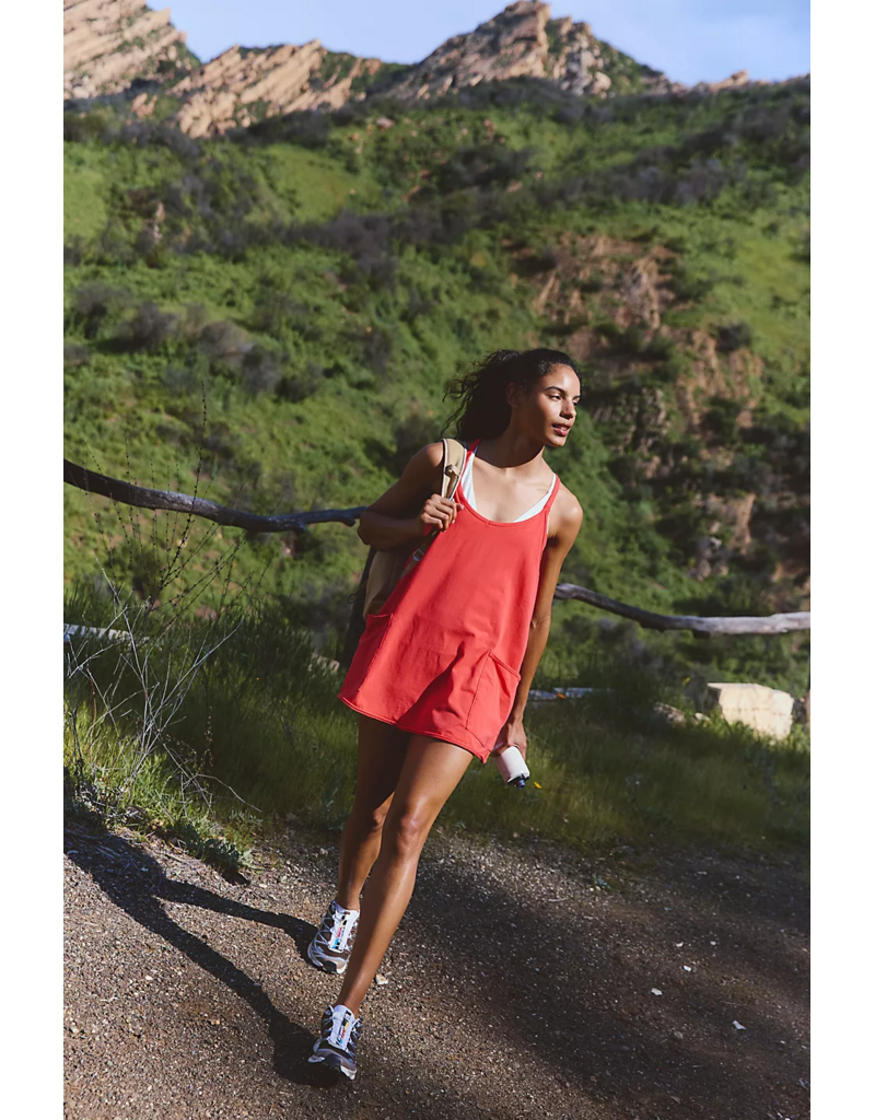 FREE PEOPLE MOVEMENT Hot Shot Mini Dress in Grapefruit