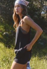 FREE PEOPLE MOVEMENT Hot Shot Mini Dress in Black