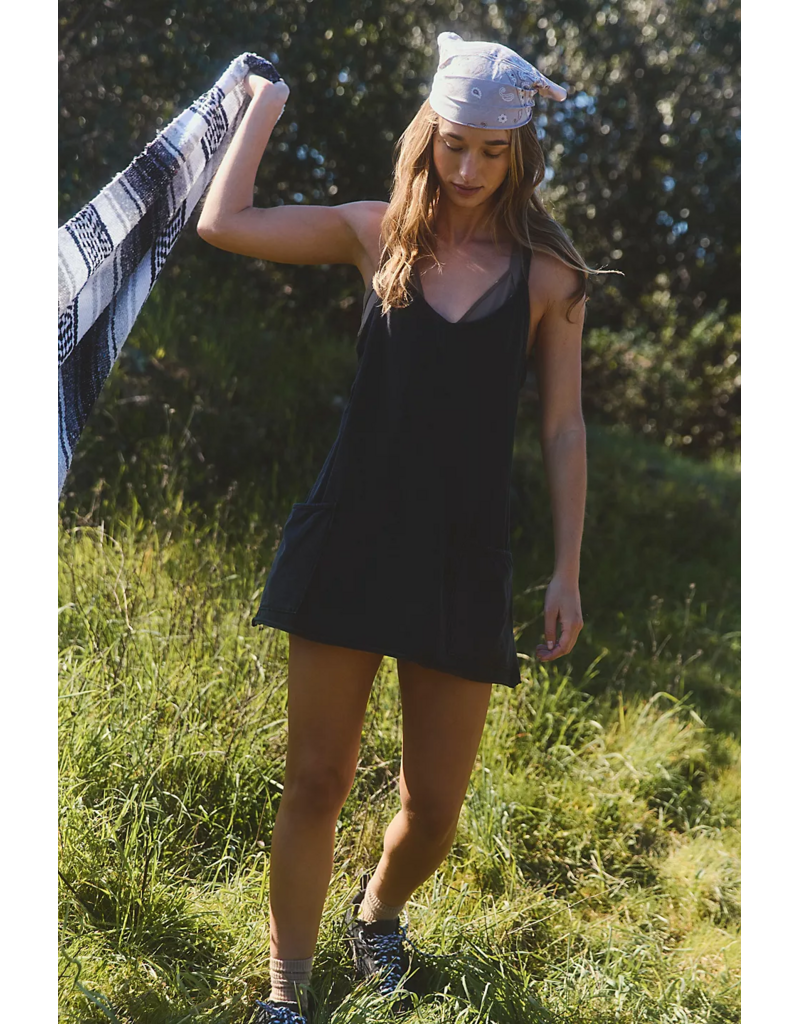 FREE PEOPLE MOVEMENT Hot Shot Mini Dress in Black