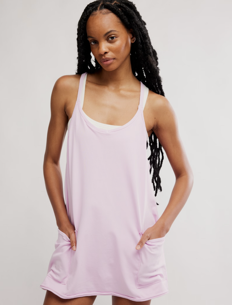 FREE PEOPLE MOVEMENT Hot Shot Mini Dress in Ultra Violet