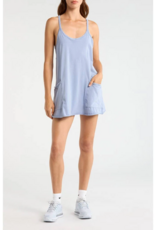 FREE PEOPLE MOVEMENT Hot Shot Mini Dress in Blue Ash