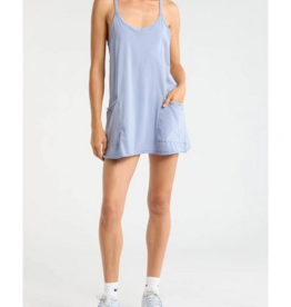 FREE PEOPLE MOVEMENT Hot Shot Mini Dress in Blue Ash