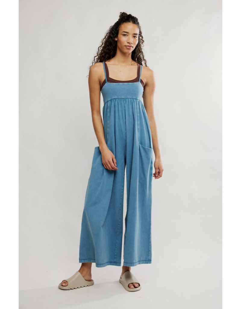 FREE PEOPLE MOVEMENT Hot Shot Strappy Onesie in Riptide