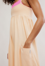 FREE PEOPLE MOVEMENT Hot Shot Strappy Onesie in Pina Colada