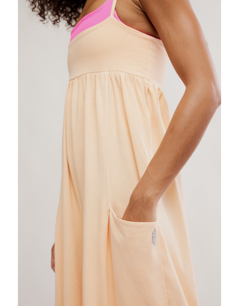 FREE PEOPLE MOVEMENT Hot Shot Strappy Onesie in Pina Colada