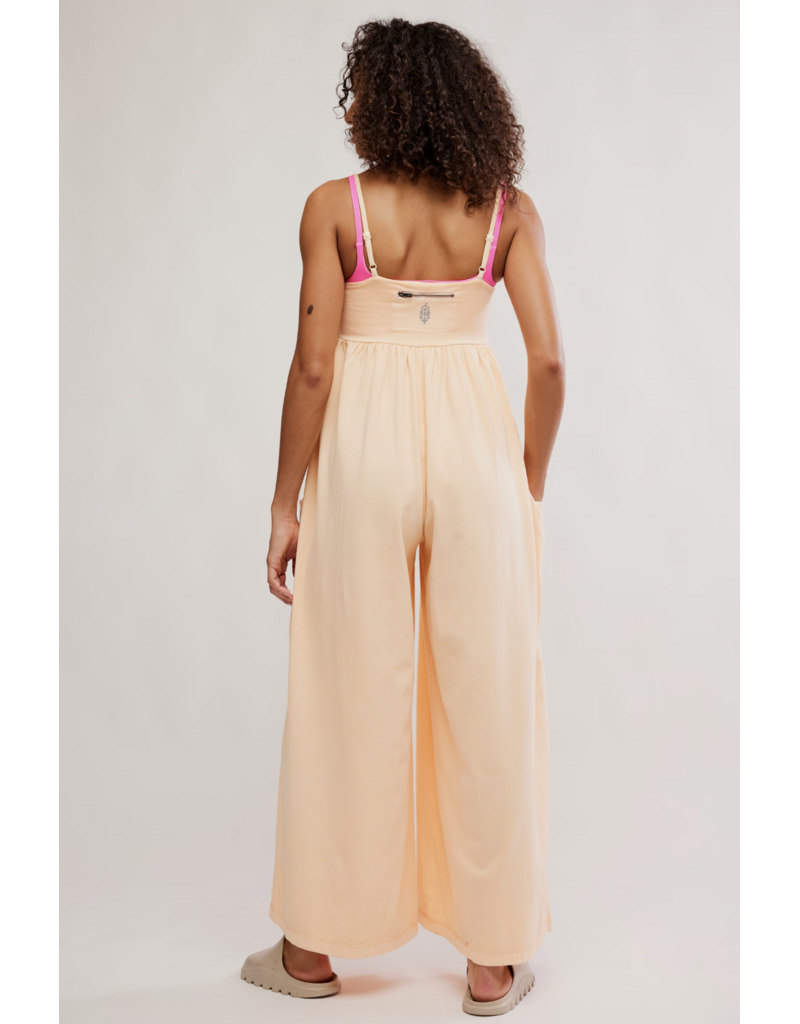 FREE PEOPLE MOVEMENT Hot Shot Strappy Onesie in Pina Colada