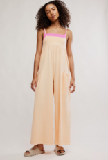 FREE PEOPLE MOVEMENT Hot Shot Strappy Onesie in Pina Colada
