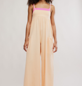 FREE PEOPLE MOVEMENT Hot Shot Strappy Onesie in Pina Colada