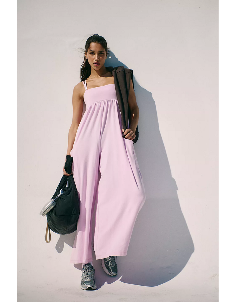 FREE PEOPLE MOVEMENT Hot Shot Strappy Onesie in Ultra Violet