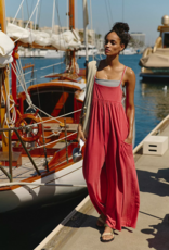 FREE PEOPLE MOVEMENT Hot Shot Strappy Onesie in Grapefruit