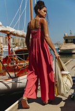 FREE PEOPLE MOVEMENT Hot Shot Strappy Onesie in Grapefruit
