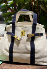 CORAL STRANDS Boatkin Tote Bag in Navy Blue