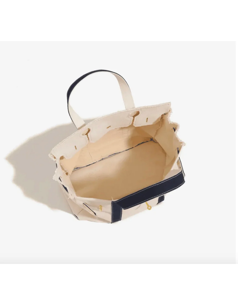 CORAL STRANDS Boatkin Tote Bag in Navy Blue