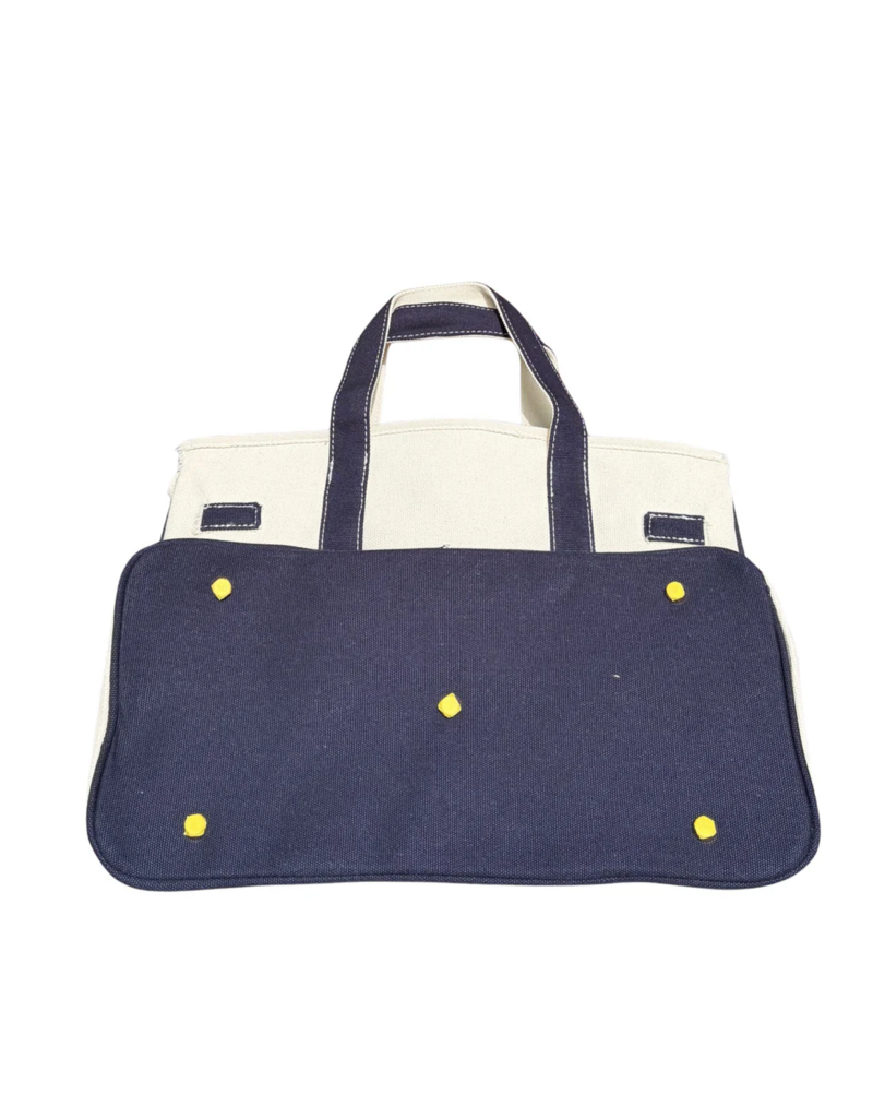 CORAL STRANDS Boatkin Tote Bag in Navy Blue