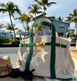 CORAL STRANDS Boatkin Tote Bag in Green