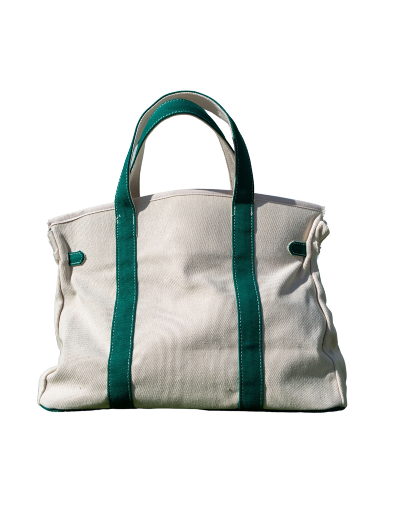 CORAL STRANDS Boatkin Tote Bag in Green
