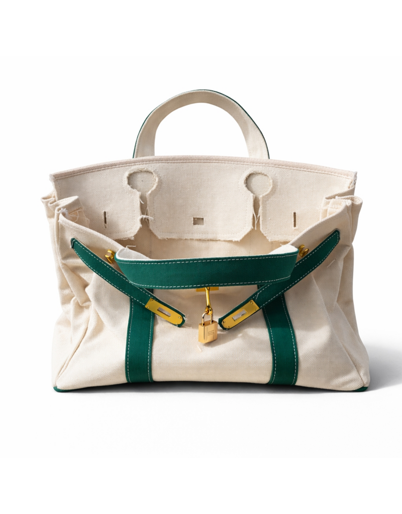 CORAL STRANDS Boatkin Tote Bag in Green