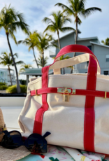 CORAL STRANDS Boatkin Tote Bag in Red