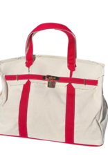 CORAL STRANDS Boatkin Tote Bag in Red