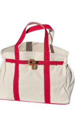 CORAL STRANDS Boatkin Tote Bag in Red