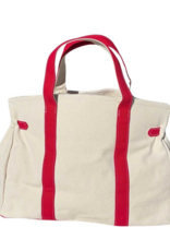 CORAL STRANDS Boatkin Tote Bag in Red