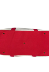 CORAL STRANDS Boatkin Tote Bag in Red