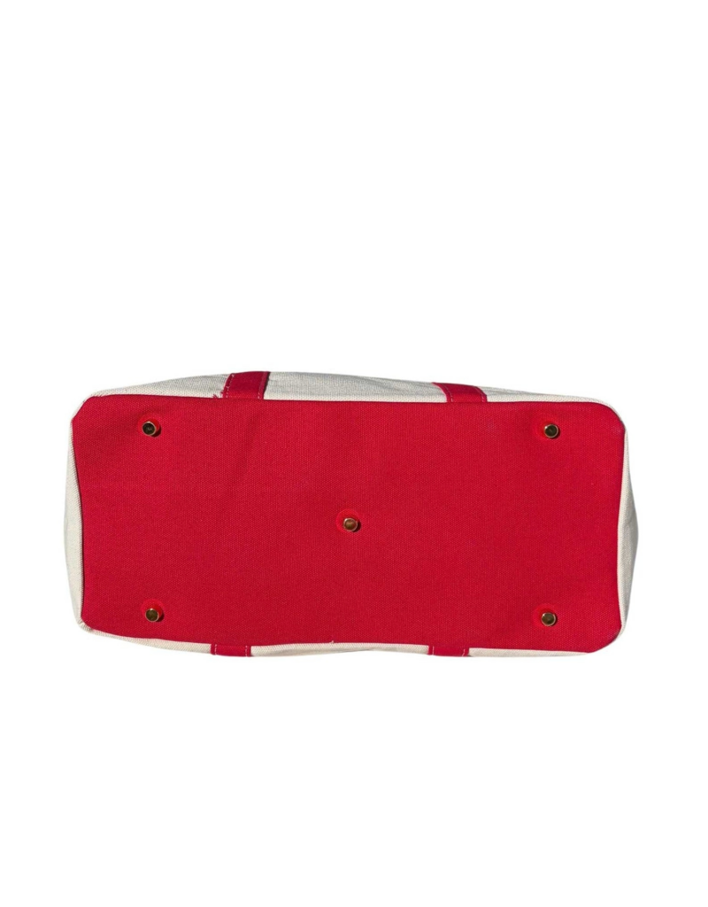 CORAL STRANDS Boatkin Tote Bag in Red