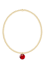 ENEWTON DESIGN Classic Gold 2mm Bracelet Reflection Small Charm - January