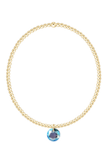 ENEWTON DESIGN Classic Gold 2mm Bracelet Reflection Small Charm - March