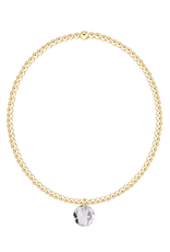 ENEWTON DESIGN Classic Gold 2mm Bracelet Reflection Small Charm - April