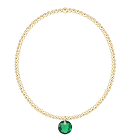 ENEWTON DESIGN Classic Gold 2mm Bracelet Reflection Small Charm - May