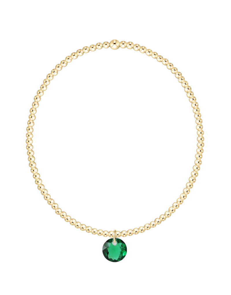 ENEWTON DESIGN Classic Gold 2mm Bracelet Reflection Small Charm - May