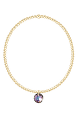 ENEWTON DESIGN Classic Gold 2mm Bracelet Reflection Small Charm - June