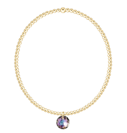 ENEWTON DESIGN Classic Gold 2mm Bracelet Reflection Small Charm - June