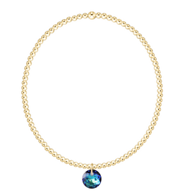 ENEWTON DESIGN Classic Gold 2mm Bracelet Reflection Small Charm - December