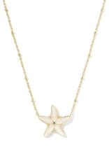 KENDRA SCOTT DESIGN Parker Starfish Gold Short Pendant Necklace in Natural Mother-of-Pearl