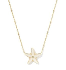 KENDRA SCOTT DESIGN Parker Starfish Gold Short Pendant Necklace in Natural Mother-of-Pearl
