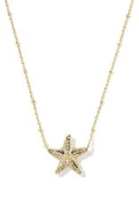 KENDRA SCOTT DESIGN Parker Starfish Gold Short Pendant Necklace in Natural Mother-of-Pearl