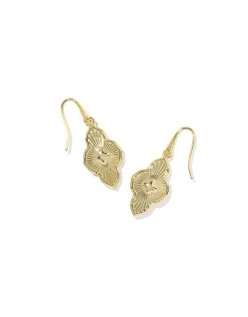 KENDRA SCOTT DESIGN Abbie Medallion Small Gold Drop Earrings in Neutral Mix