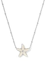 KENDRA SCOTT DESIGN Parker Starfish Silver Short Pendant Necklace in Natural Mother-of-Pearl