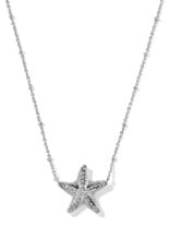 KENDRA SCOTT DESIGN Parker Starfish Silver Short Pendant Necklace in Natural Mother-of-Pearl